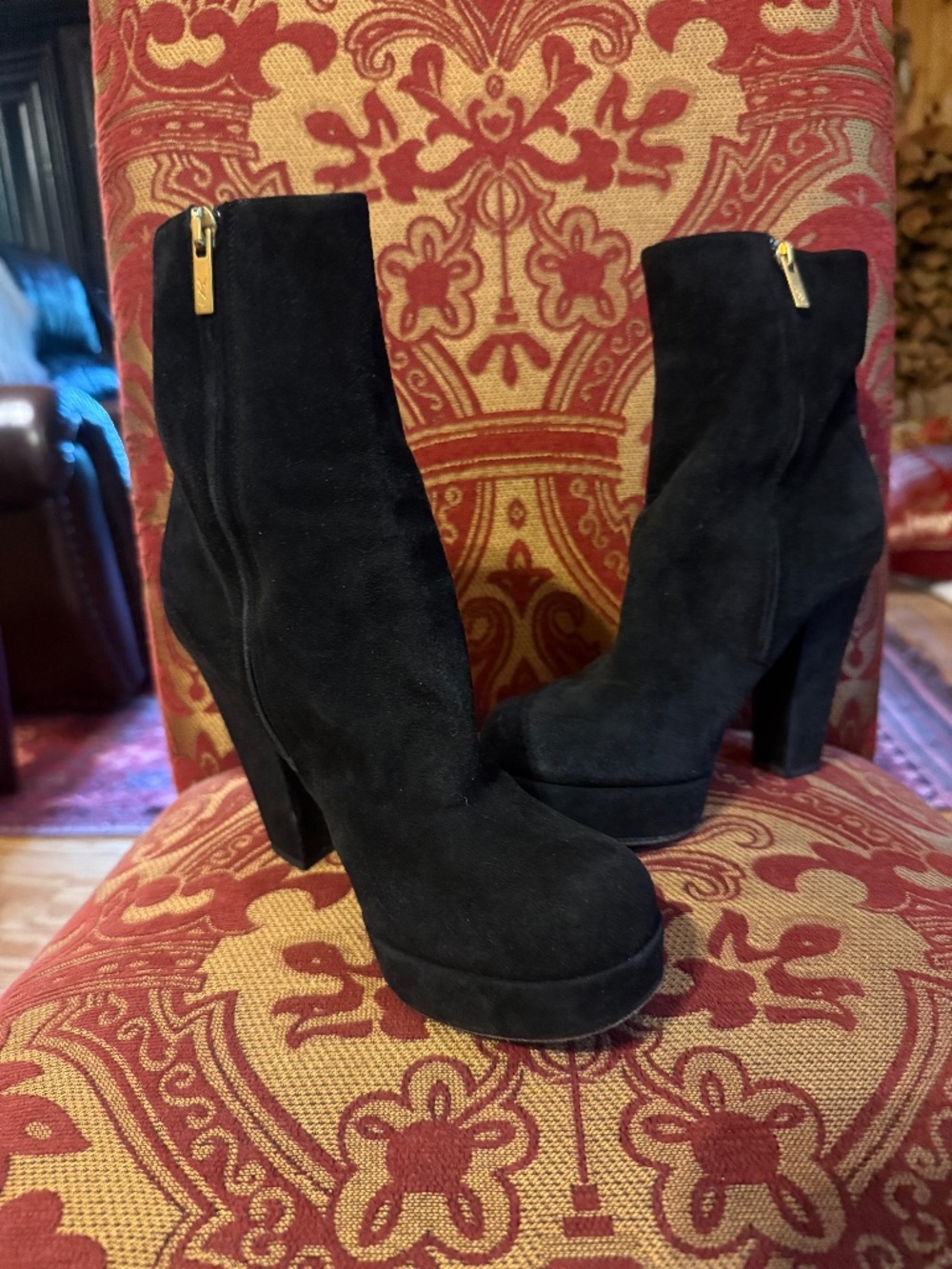 YSL sweide boots